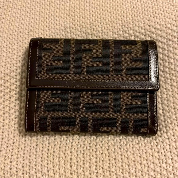 Fendi Zucca Canvas & Leather bifold wallet Wallets